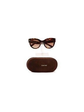 Tom Ford Women's Tortoise Cat Eye Sunglasses Brown with Case